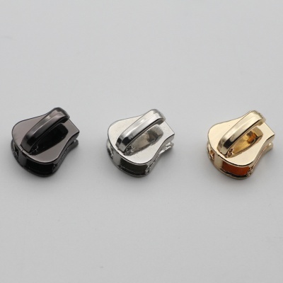 厂家现货拉头批发5#树脂象鼻头皮具单拉头箱包金属拉链头