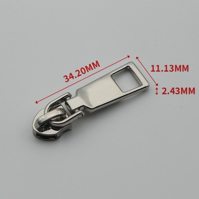 5号金属拉链头 活动片尼龙拉头 箱包皮具金属拉头 工厂现货