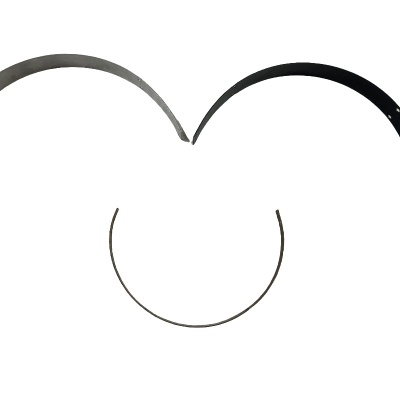 不锈钢镍钛合金记忆钢耳机钢条拉丝修边头梁五金冲压头戴耳机钢条