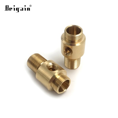 黄铜接头汽车零件摩托车配件CNC加工铝合金外壳标准件机数控车削