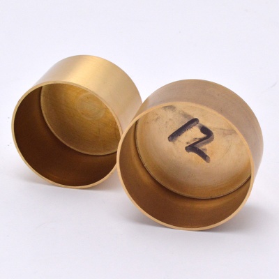 黄铜脚套家具配件冲压加工 桌椅铜脚套五金配件冲压件开模定制