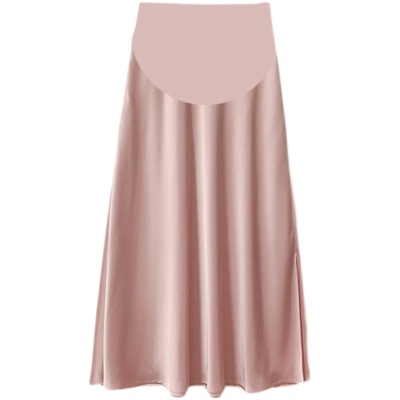 孕妇半身裙夏季新款高级感法式缎面气质温柔显瘦时尚百搭A字伞裙