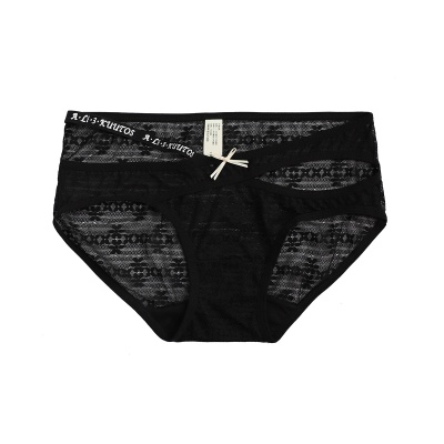氧气女友甜美女生纯欲性感镂空小众设计感三角裤少女淡雅蕾丝内裤