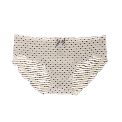 珍珠奶茶AB面双层棉可爱三角包臀波点底裤少女学生包臀精梳棉内裤