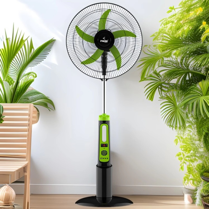 IWIN跨境热销18寸遥控充电户外风扇家用大风力太阳能落地扇节能