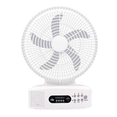 IWIN 12英寸 太阳能风扇充电带灯 和无线扬声器东南亚太阳能风扇