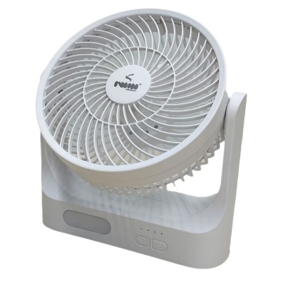 IWIN 跨境台式氛围灯风扇迷你静音USB充电桌面风扇 带夜灯